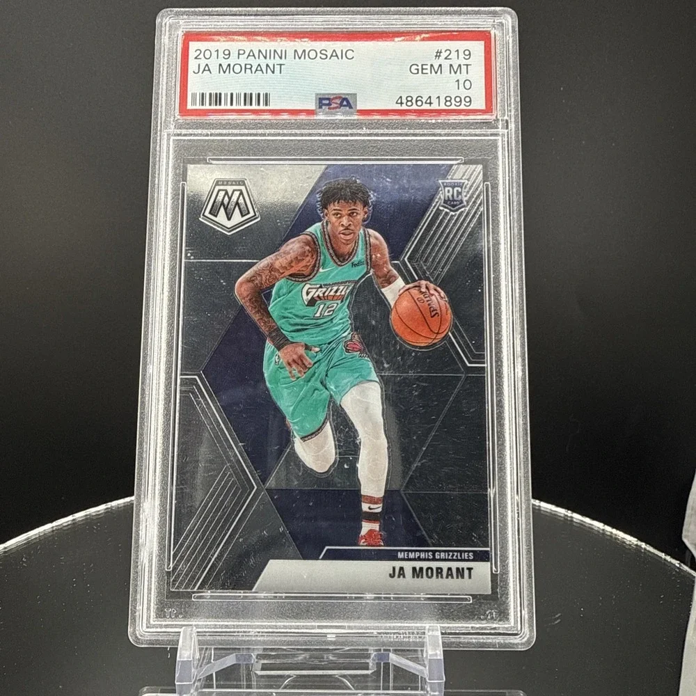 2019 Panini Mosaic Ja Morant RC Memphis Grizzlies PSA 9